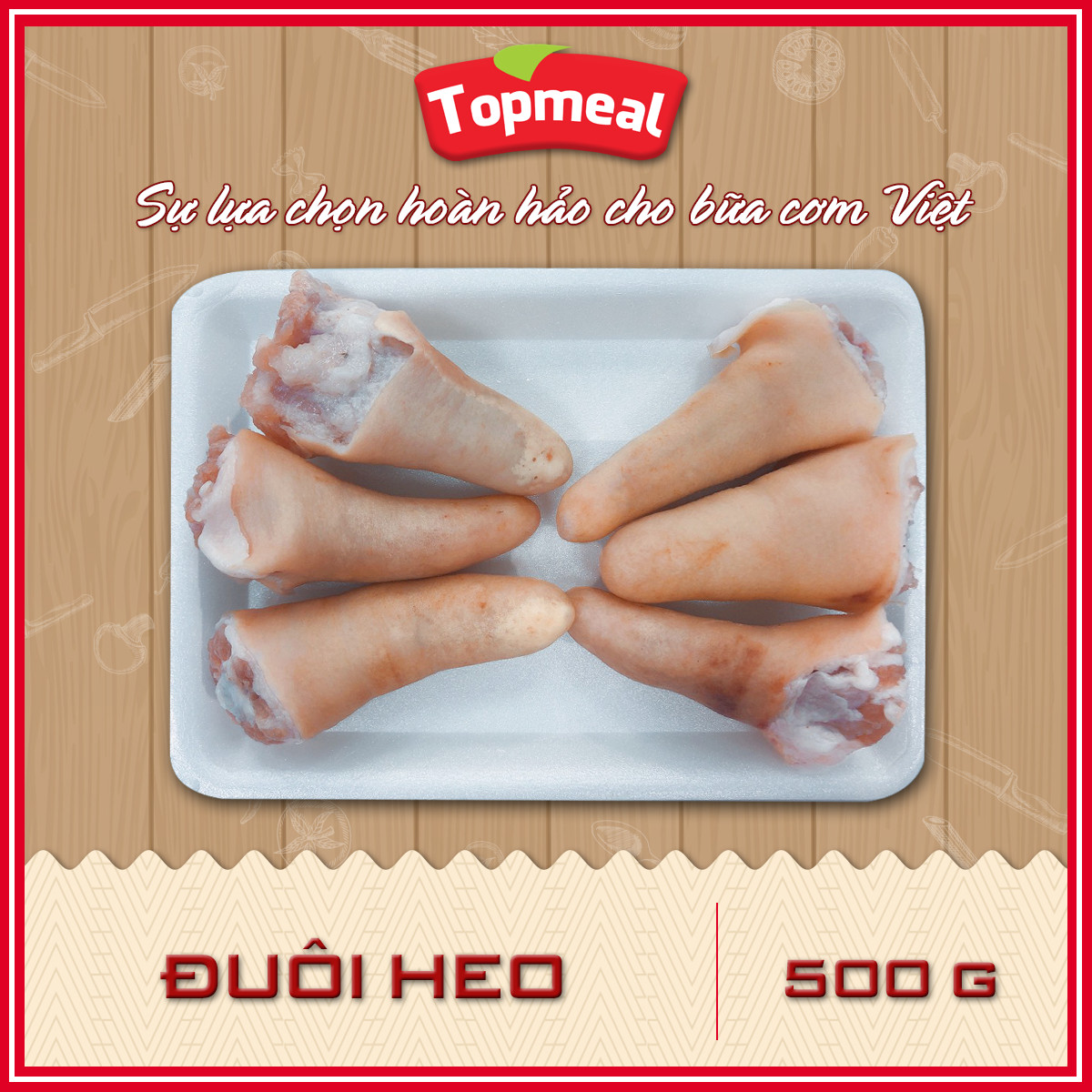 HCM - Đuôi heo - Thích hợp với các món luộc/ hầm -