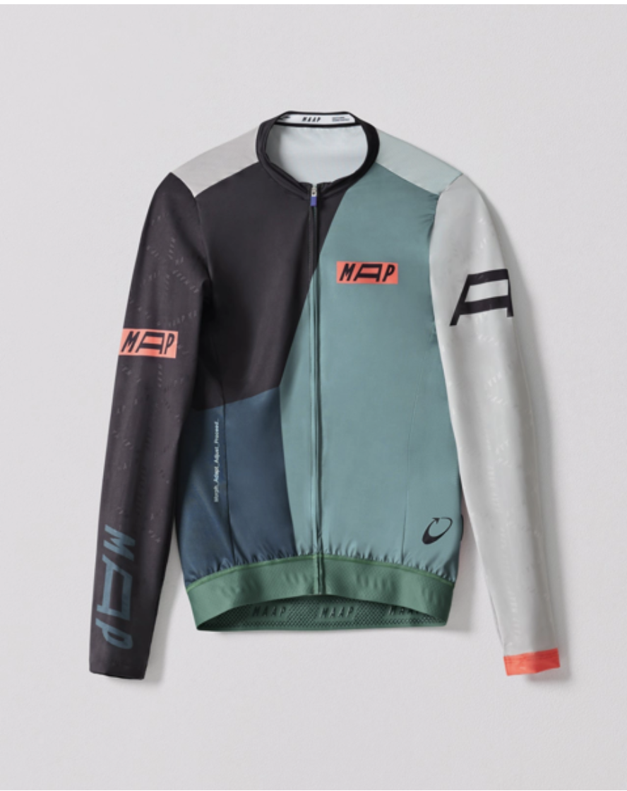 Áo Thể Thao Đạp Xe Nam MAAP Form Pro Hex LS Jersey - Màu Đen - Size M