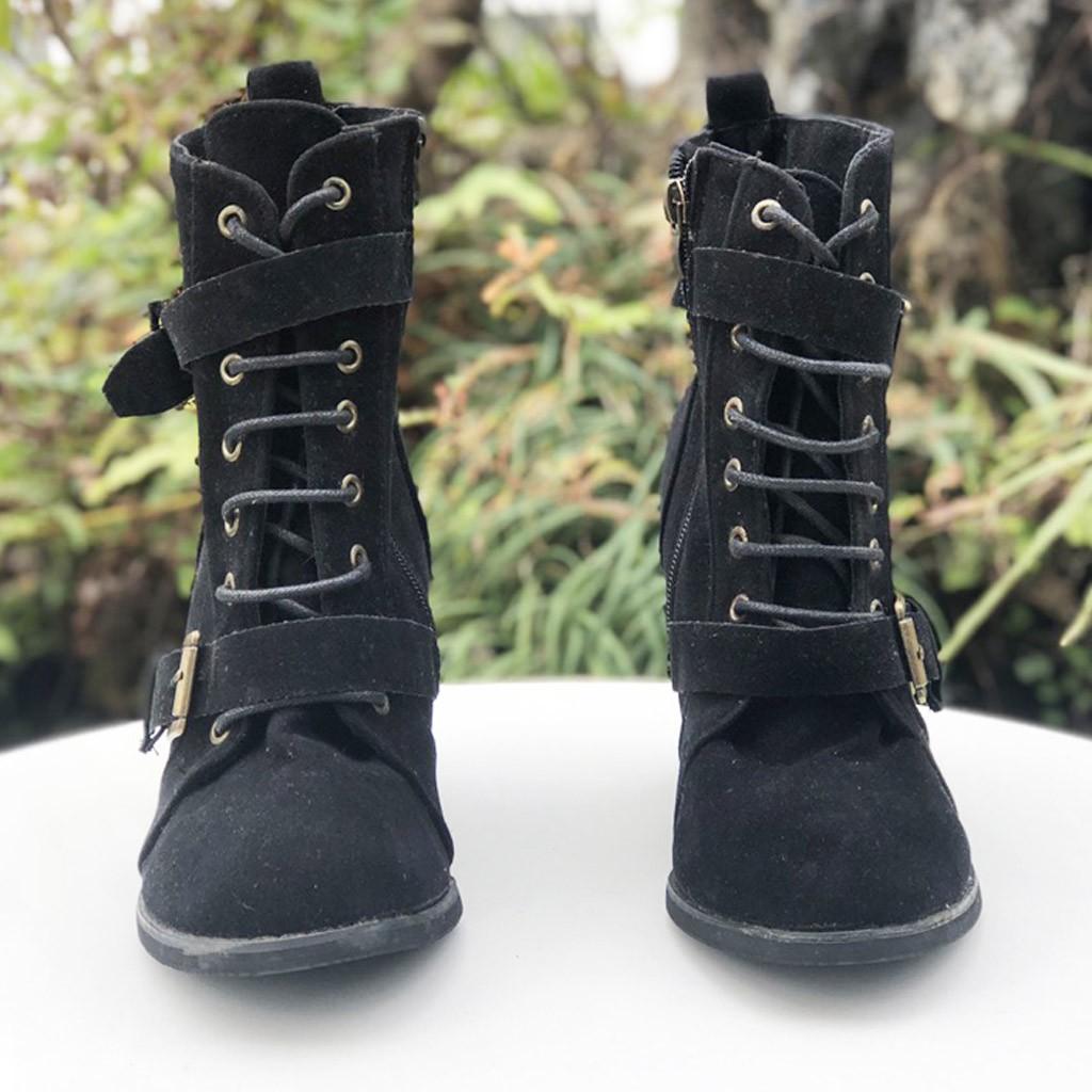 Giày boot nữ cổ lửng sành điệu Dành Cho Nàng 20458