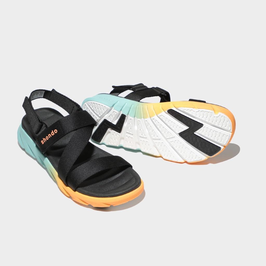 [ Chính hãng ] Giày Sandal Shondo F6 sport ombre đế 2 màu xanh baby cam nhạt F6S8310