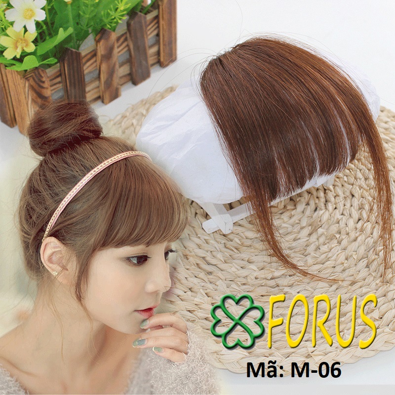 Tóc mái giả M06 FREESHIP mái tóc giả, tóc giả mái, tóc giả nữ