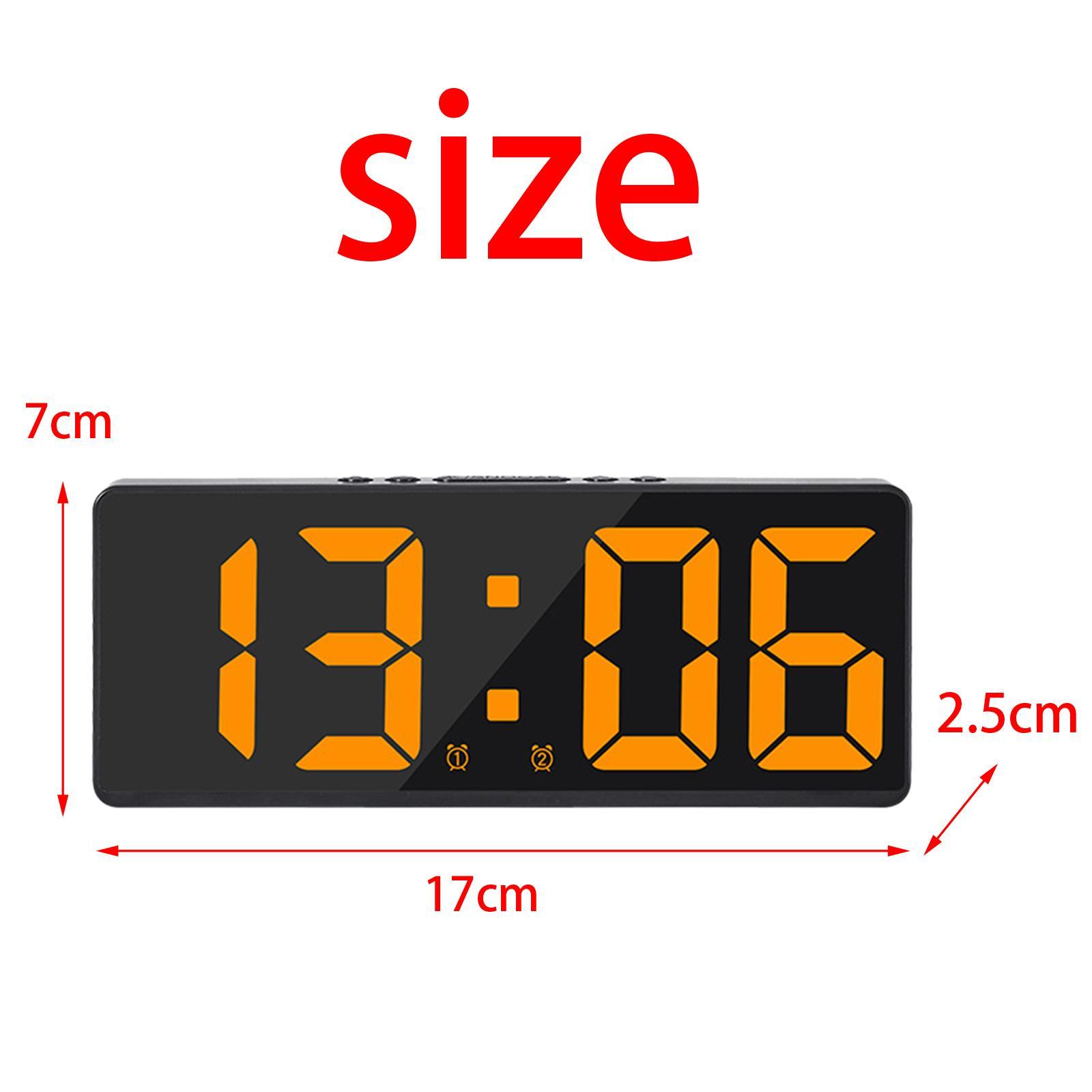 Digital Electronic   Snooze USB Large Display Dimmer Calendar