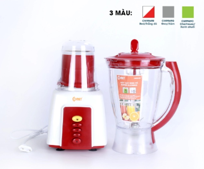 Sinh tố cối nhựa 350W 1,5L CM9969 (giao màu ngẫu nhiên) - Hàng chính hãng