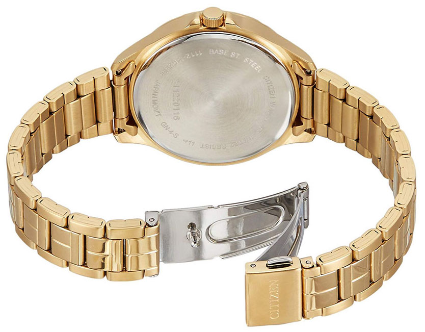 Đồng Hồ Nữ Citizen Đính Đá Swarovski Dây Thép Không Gỉ EV0052-50E - Mặt Đen