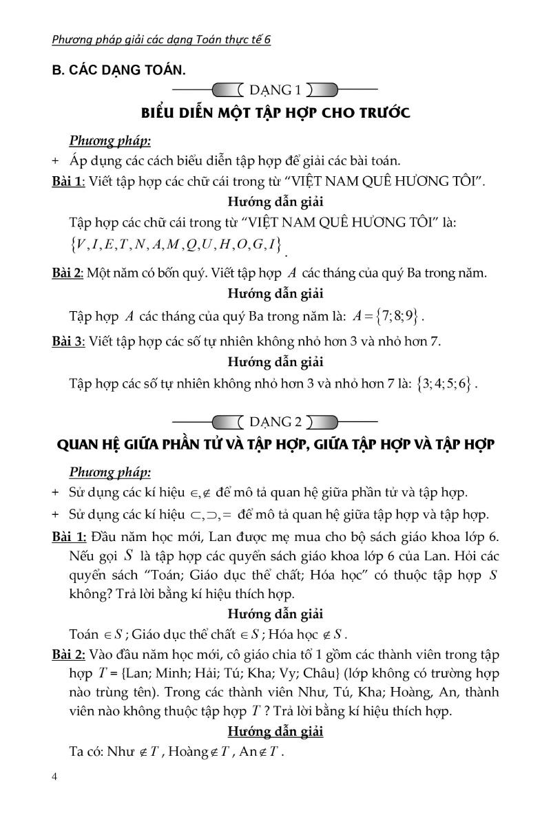 Phương Pháp Giải Các Dạng Toán Thực Tế 6