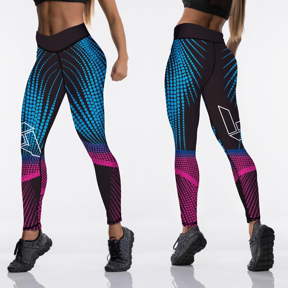 Áo Tập Yoga Co Giãn In Áo Thể Thao Tập Gym Tập Luyện Thể Dục Quần Áo Bé Gái Quần Legging Nữ Bắp Chân-Chiều Dài Chạy Legging Plus Kích Thước