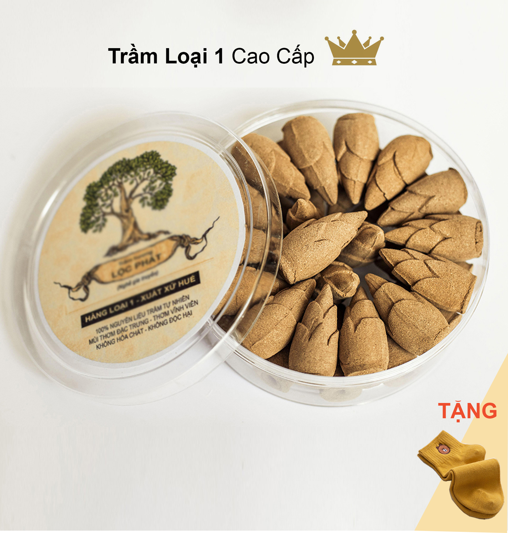 Nụ Trầm Hương Thác Khói - Cao Cấp - Loại 1 (hộp 33 viên)