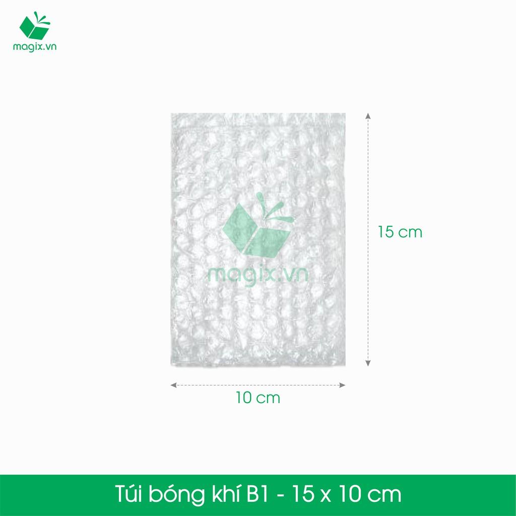 B1 - 15x10 cm - 25 Túi bóng khí chống sốc đóng hàng - Túi gói hàng, bọc chống sốc, xốp chống sốc