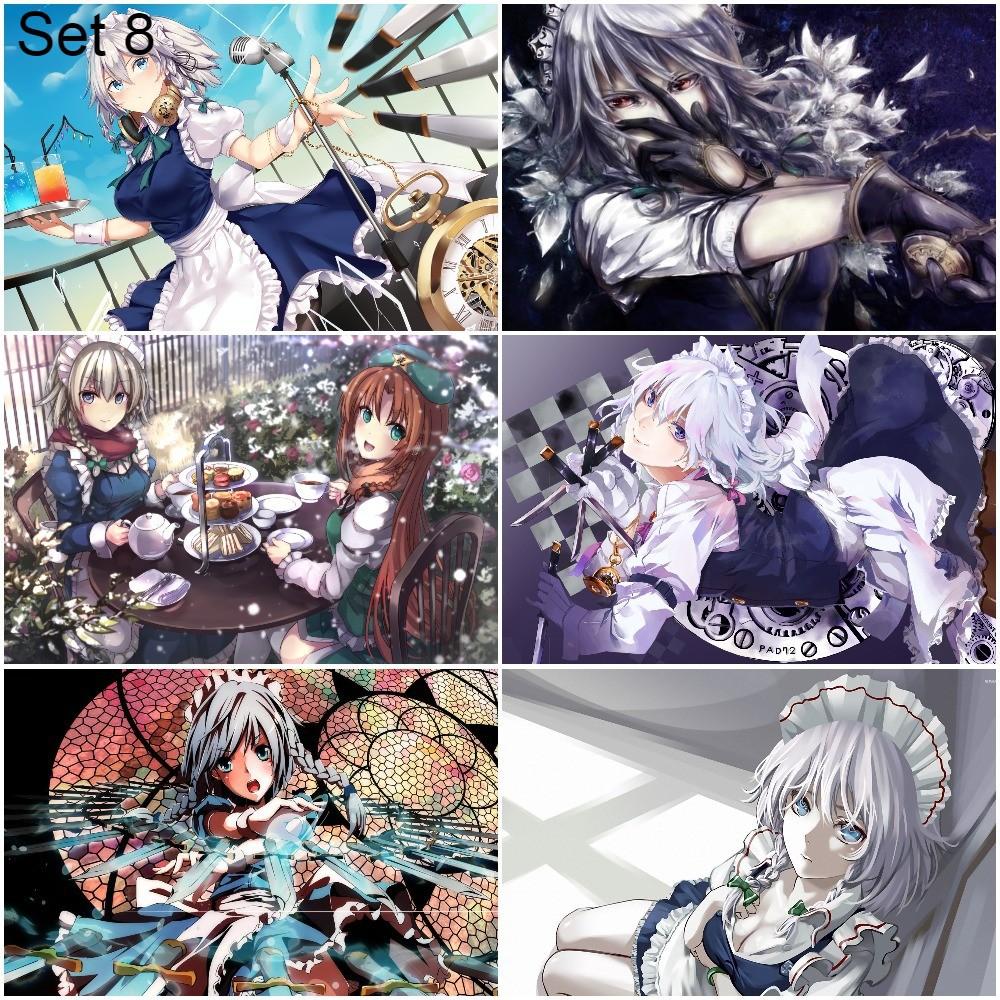 Bộ 6 Poster anime Touhou Gensou Mangekyou - Đông Phương Huyễn Tưởng - A3,A4,A5