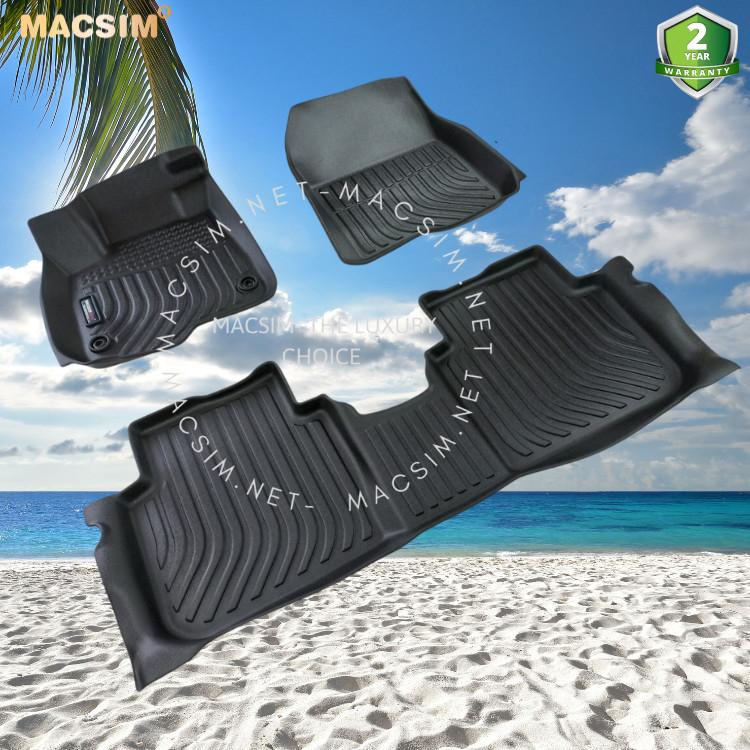 Thảm lót sàn xe ô tô Honda CRV 2023+ Nhãn hiệu Macsim chất liệu nhựa TPE màu đen hàng loại 2