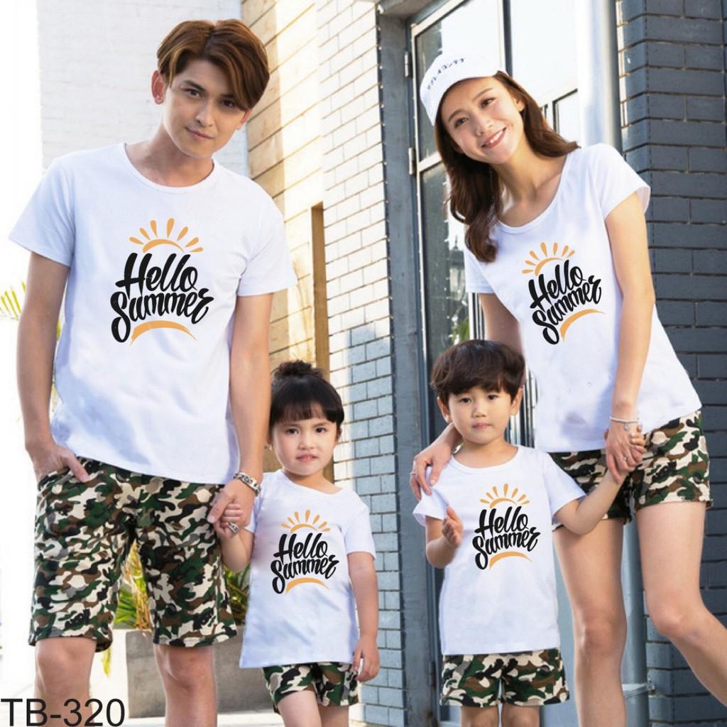 Áo thun nhóm, TEAM, gia đình ĐI BIỂN - HELLO SUMMER