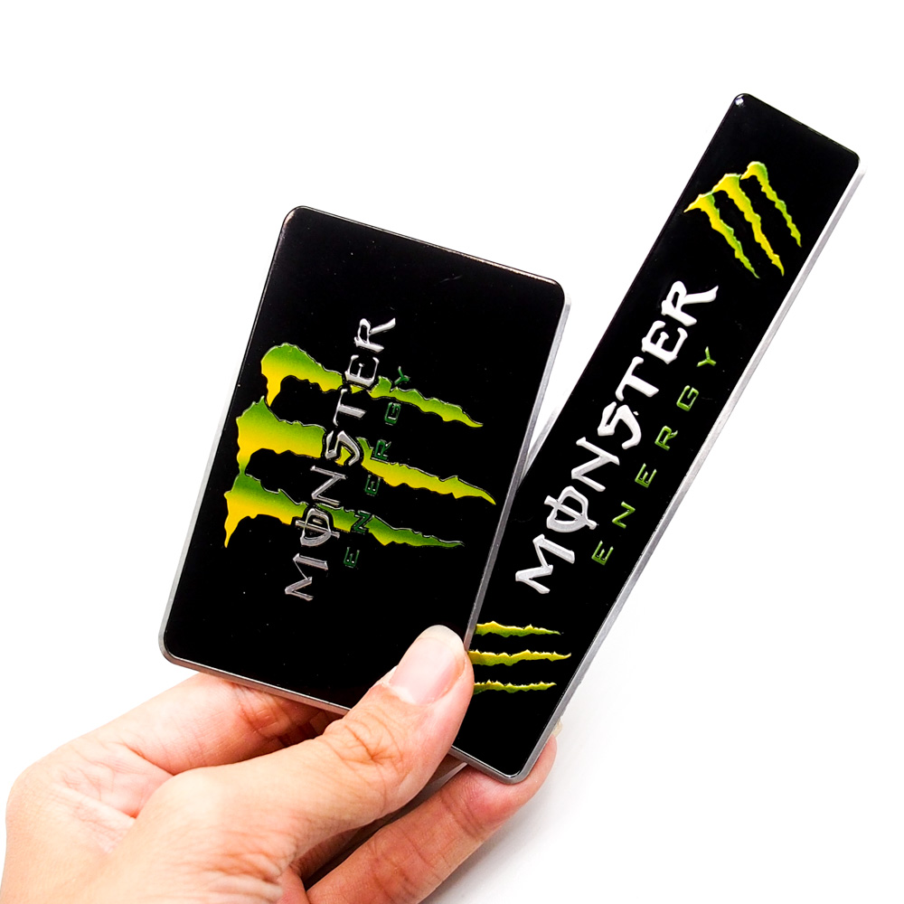 Set 2 sticker metal hình dán - Monster Energy