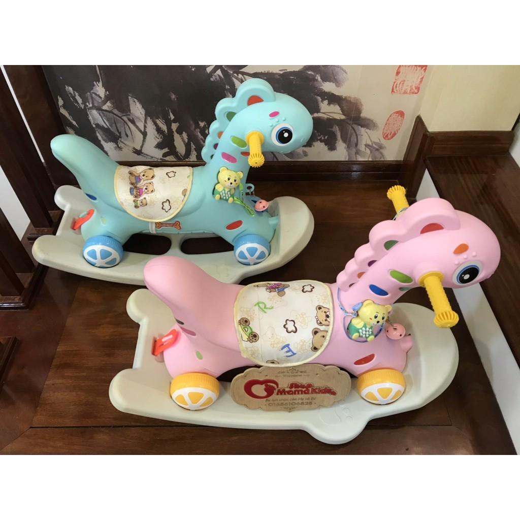 Ngựa Bập Bênh 2 In 1 Vừa Bập Bênh Vừa Ủn Chân Cho Bé