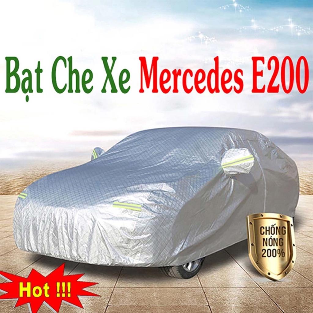Bạt Phủ Xe Ô Tô Mercedes-Benz E200 - Bạt Phủ Ô Tô 5 Chỗ 3 Lớp Cao Cấp Chống Mưa, Chống Nắng, Chống Cháy Loại 1