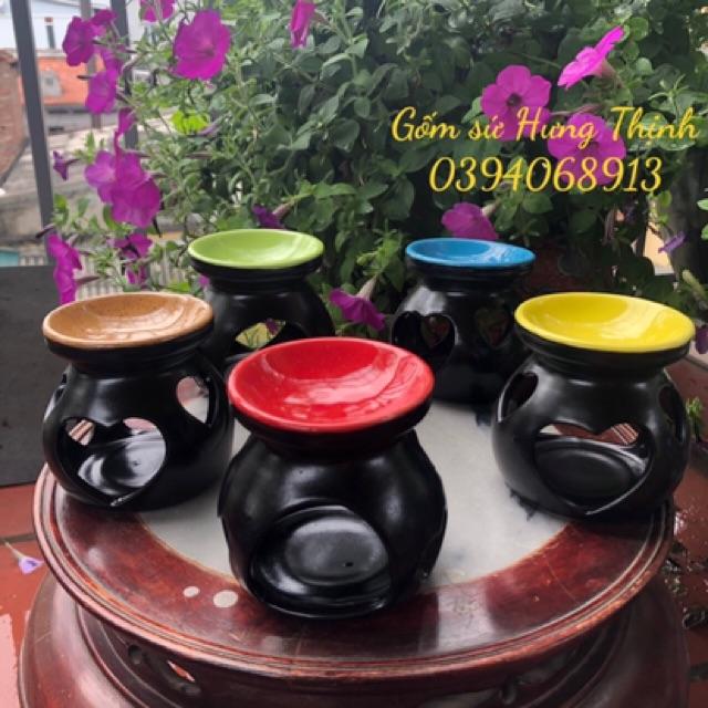 Bếp đốt tinh dầu , xả chanh , bồ kết tặng 1 nến đốt
