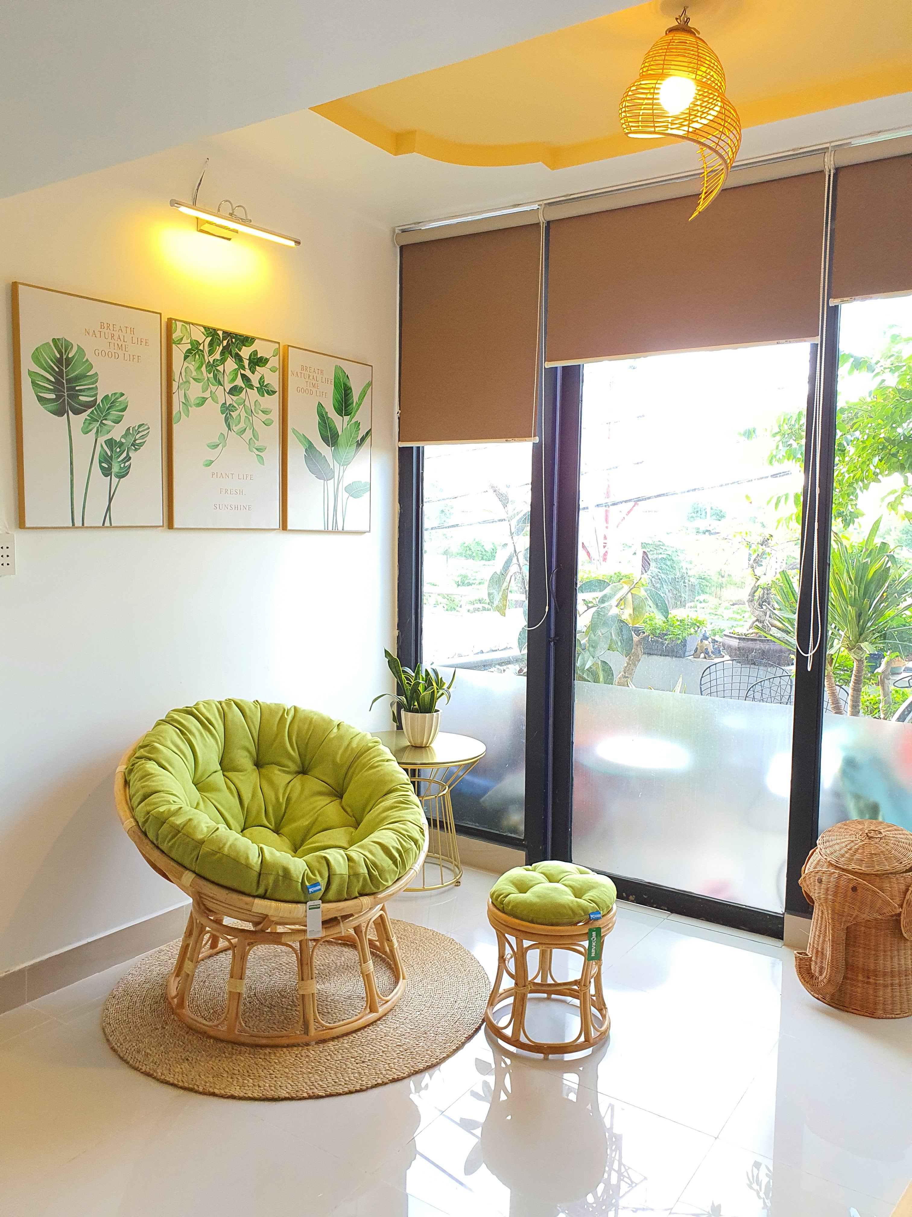 Ghế papasan nệm vải bố cao cấp
