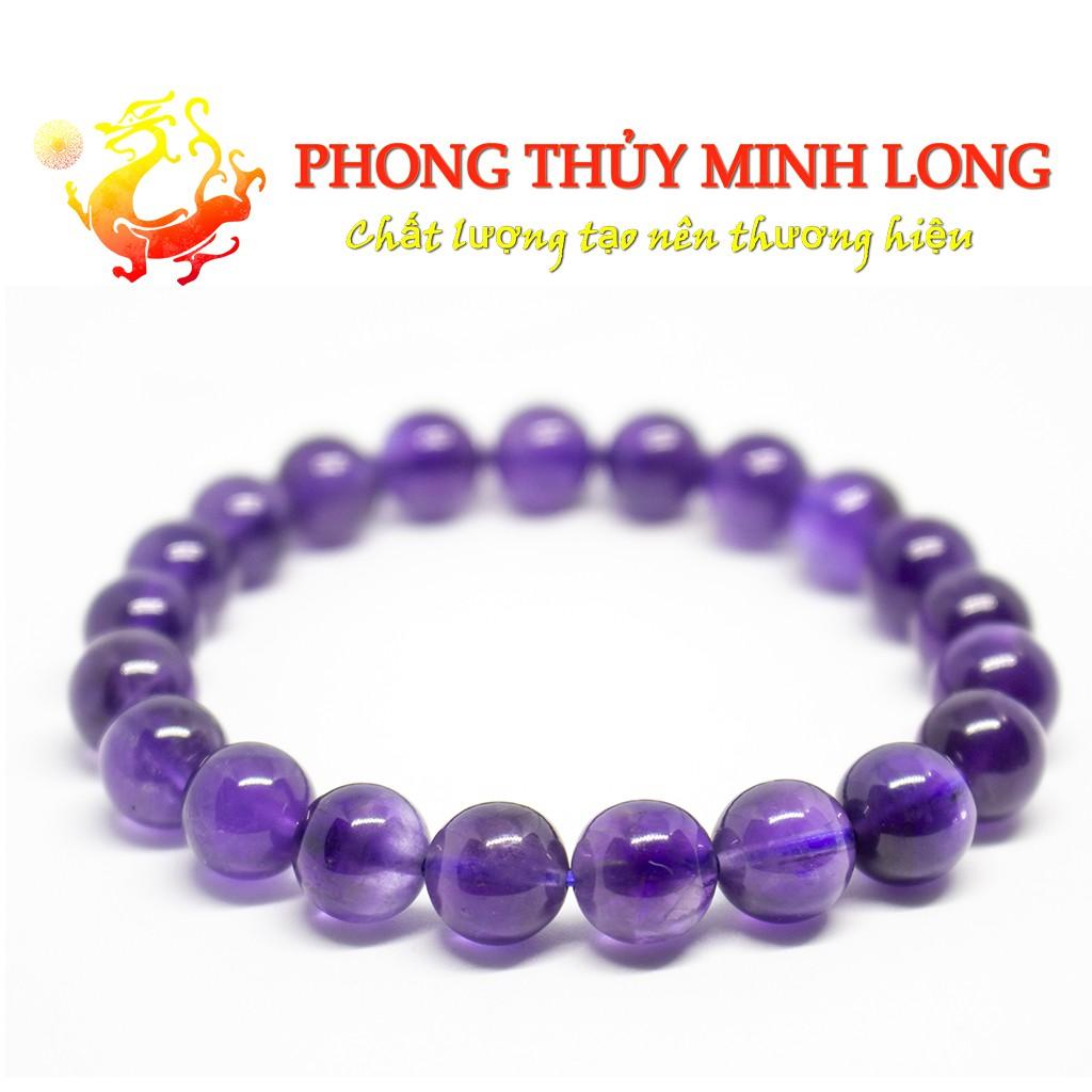 Vòng tay đá. Thach Anh Tím chất lượng 5A
