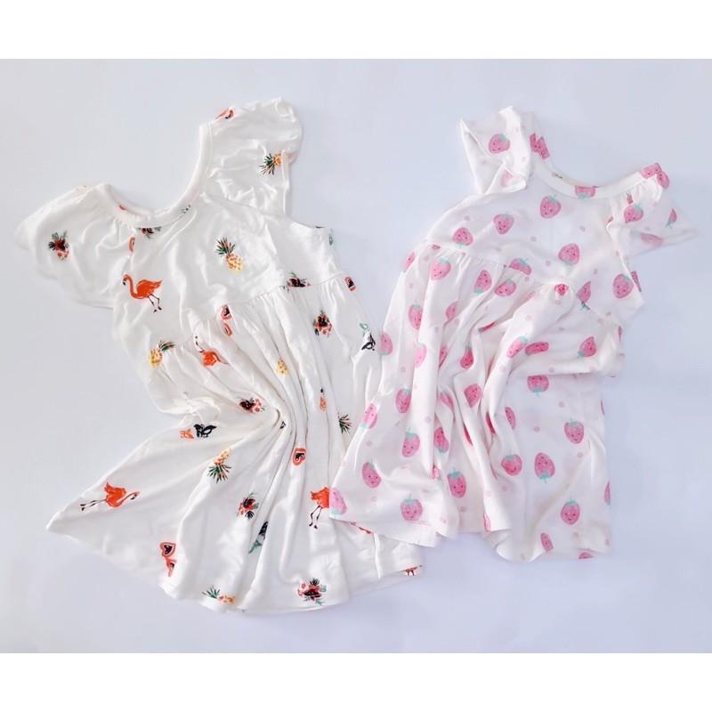 váy cánh tiên chất cotton nhiều họa tiết phong các Hàn Quốc