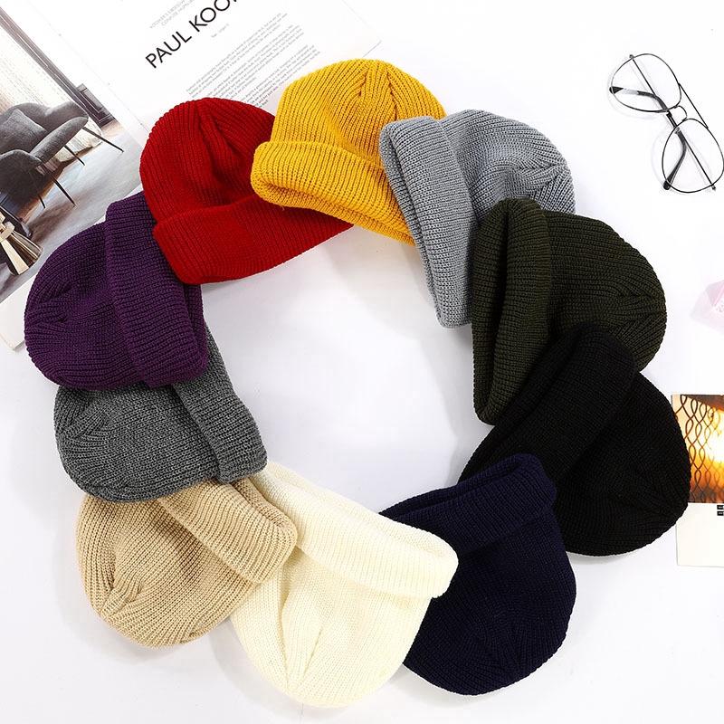 Mũ len giữ ấm thời trang nhiều màu sắc cá tính tùy chọn