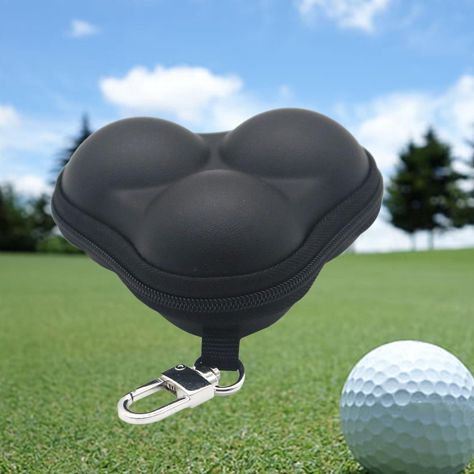 Golf Ball Bag Organizer Storage Durable with Hook Portable Waist Belt Bag for Sports