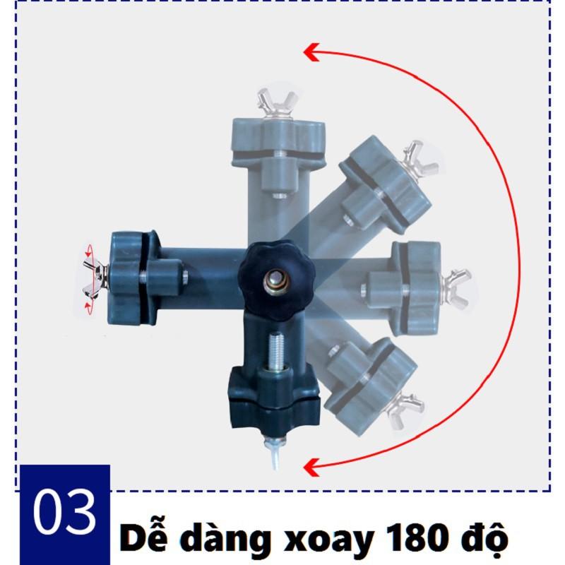 Pass Đa Năng Gắn Ghế Câu Cá , Khay Đựng Mồi, Chống Cần Câu LK-10