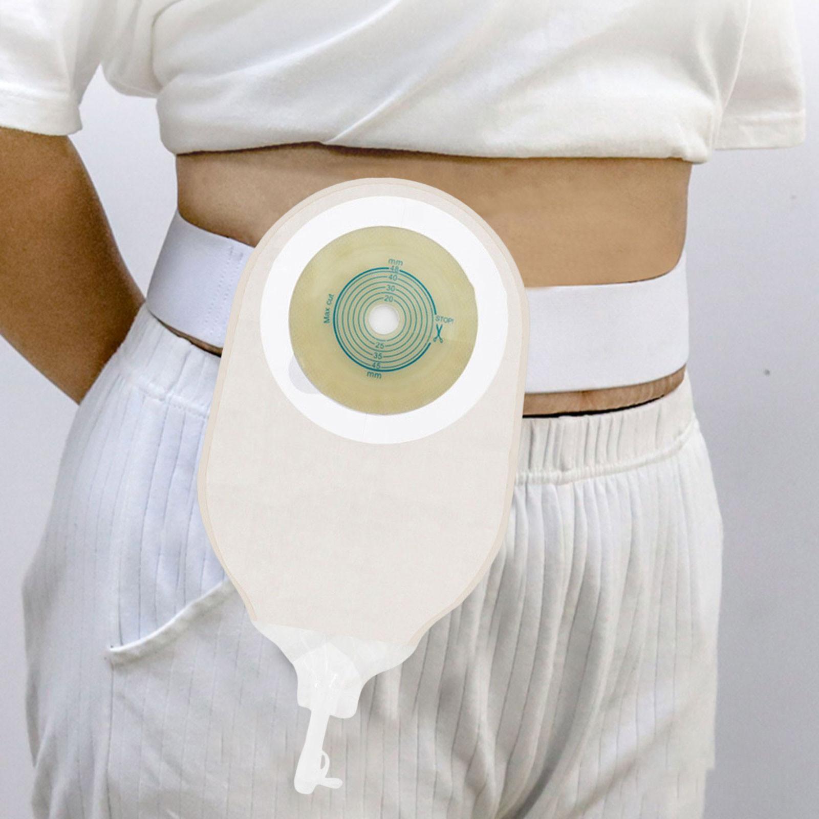 10Pcs Ostomy Bags Transparent Open Design Stoma Bag Leakproof Professional