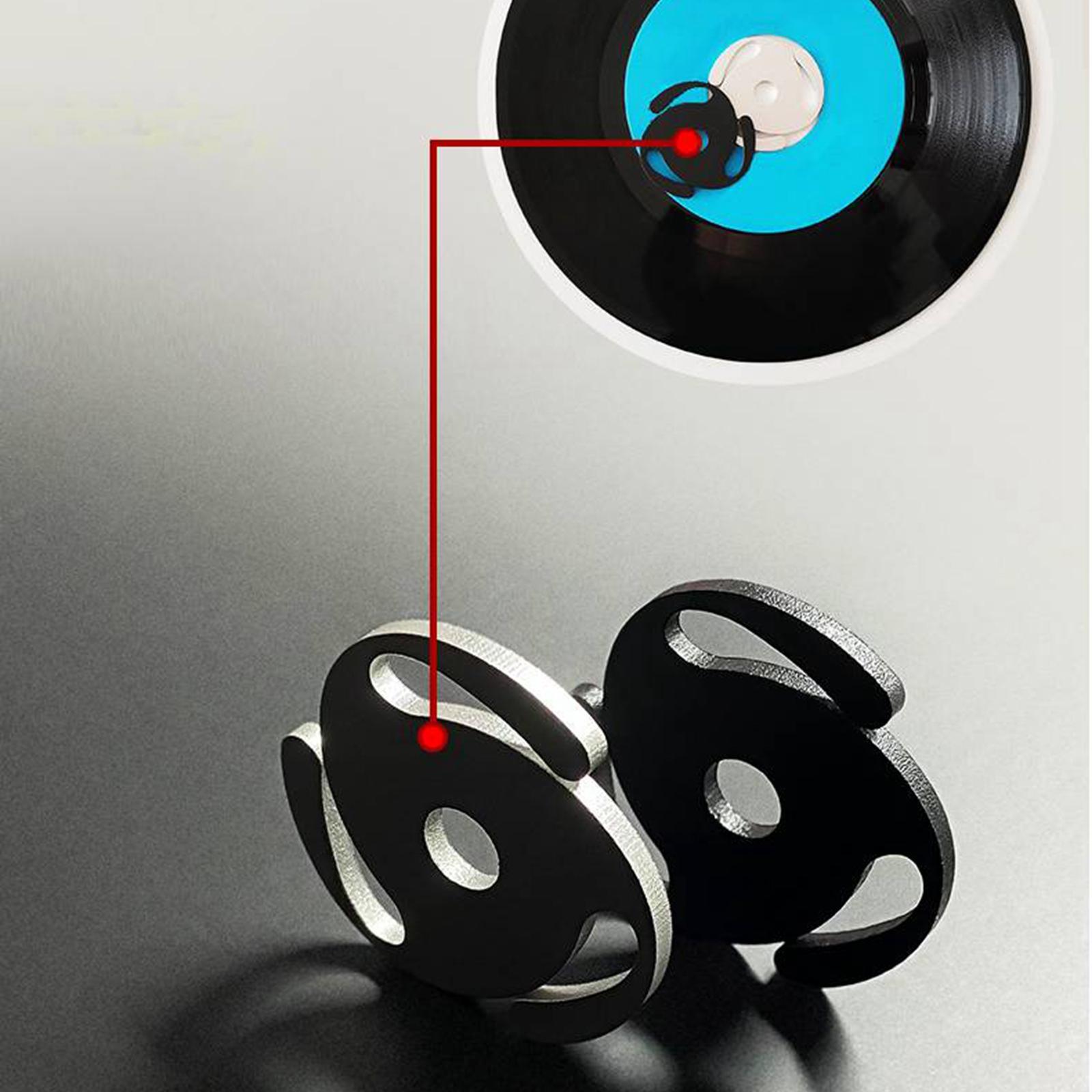 Vinyl Record Player for 7" Vinyl Metal Disc Stabilizer Weight Clamp