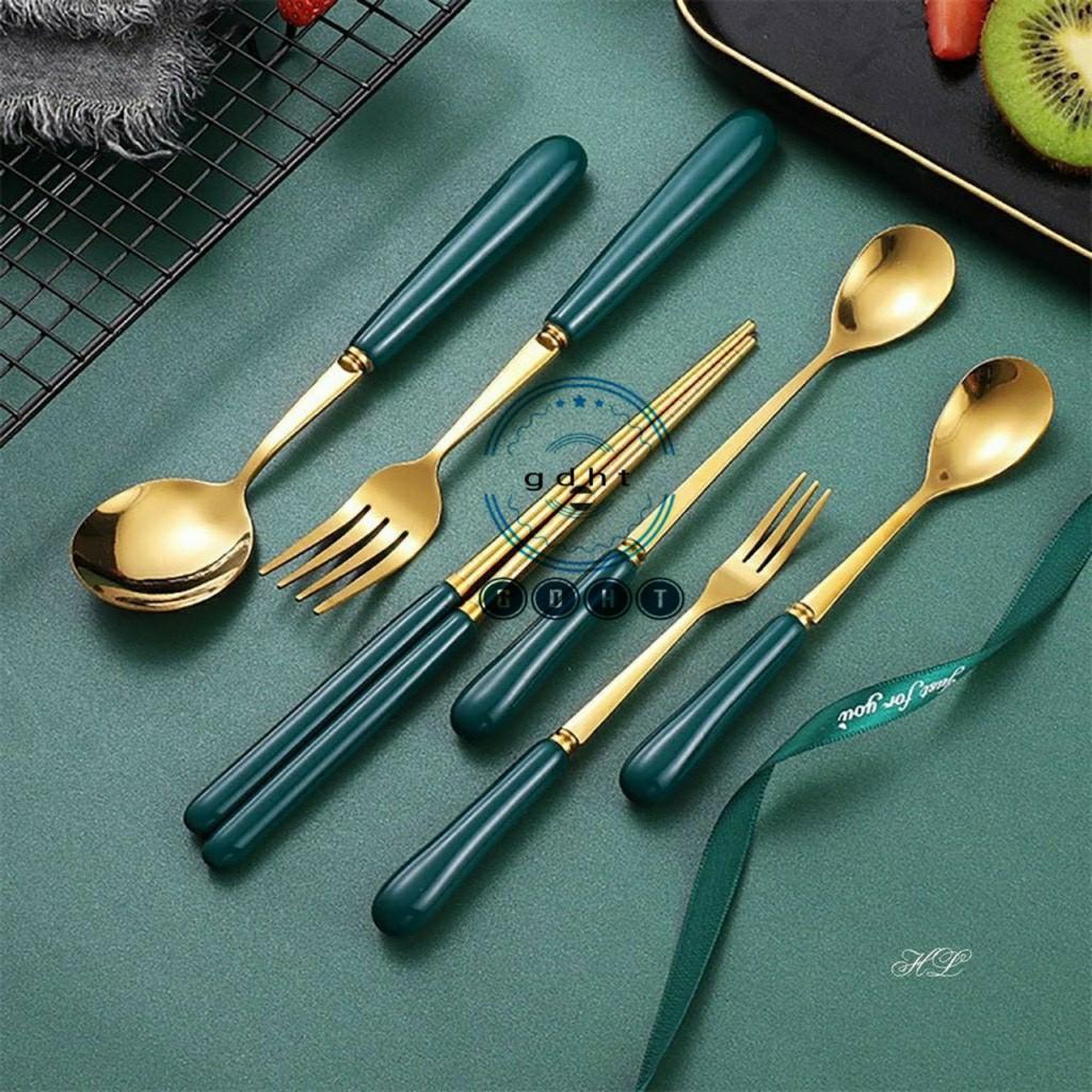 THÌA DĨA SỨ XƯƠNG XANH HÀNG CAO CẤP