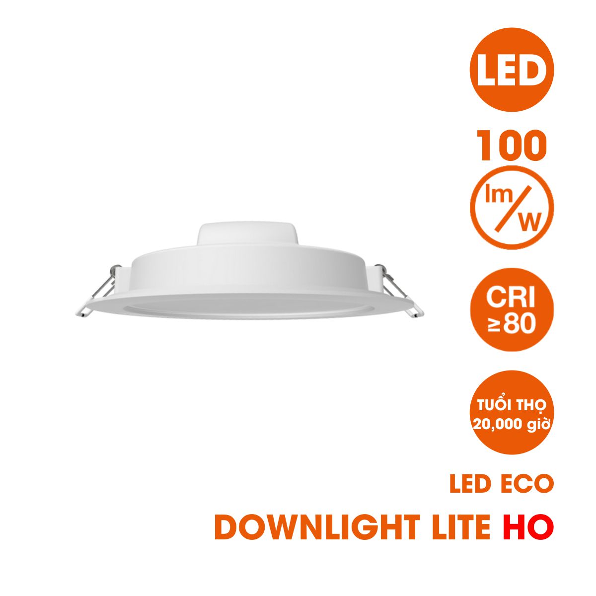 Đèn LED âm trần LED ECO DOWNLIGHT LITE LEDVANCE - Tuổi thọ: 20,000 giờ, CRI&gt;80, Thiết kế mỏng, tinh tế, hiện đại