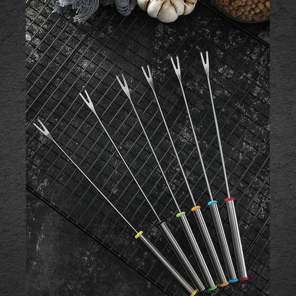 1 Nĩa Dùng Nướng Thịt Bbq Màu Sắc Ngẫu Nhiên