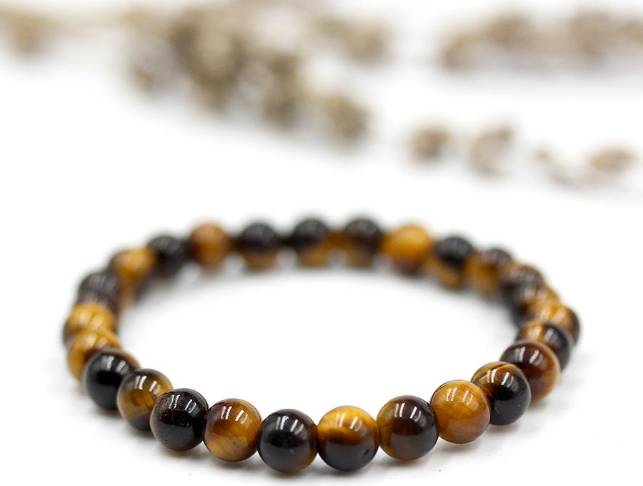 Vòng Tay Đá Mắt Hổ Vàng 6MM