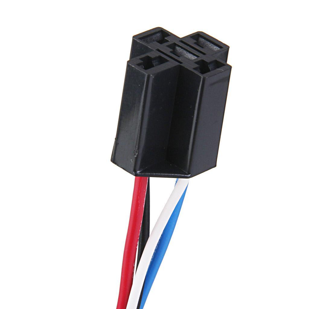 Car 12V 12  DC 80A AMP Relay Harness Socket 4Pin 4 Wire
