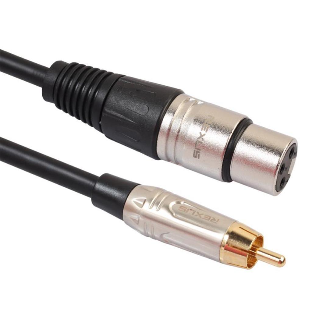 XLR Female To 3.5mm Connector Cable Microphone Cord Speaker For Microphone