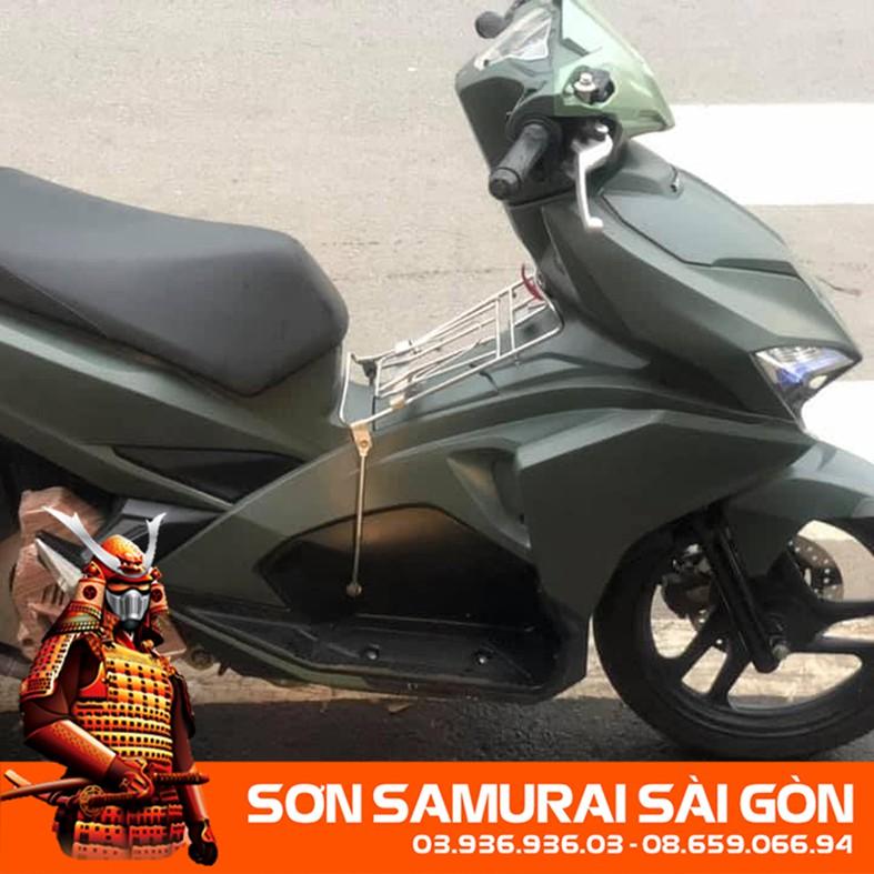 Sơn SAMURAI KUROBUSHI 142 xanh quân đội chính hãng dành cho xe máy