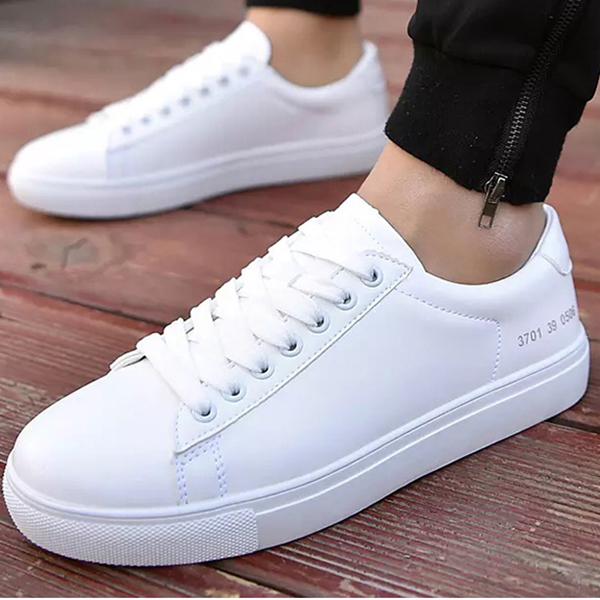 Giày Sneaker Unisex Cặp Đôi Nam Nữ Đế Bằng Gót Chữ Số Hapu