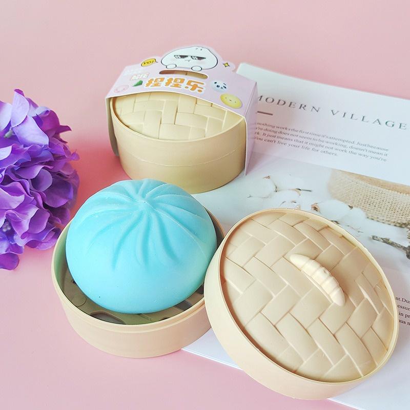 Đồ chơi Squishy Mochi dễ thương,mềm bánh bao chân thực mềm mịn giảm stress co dãn đàn hồi ngộ nghĩnh giải tỏa căng thẳng