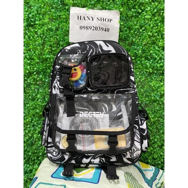 Balo Quằng Quện full tag và giấy thơm được tặng hoa Kikikaikai cực chất || Hany shop