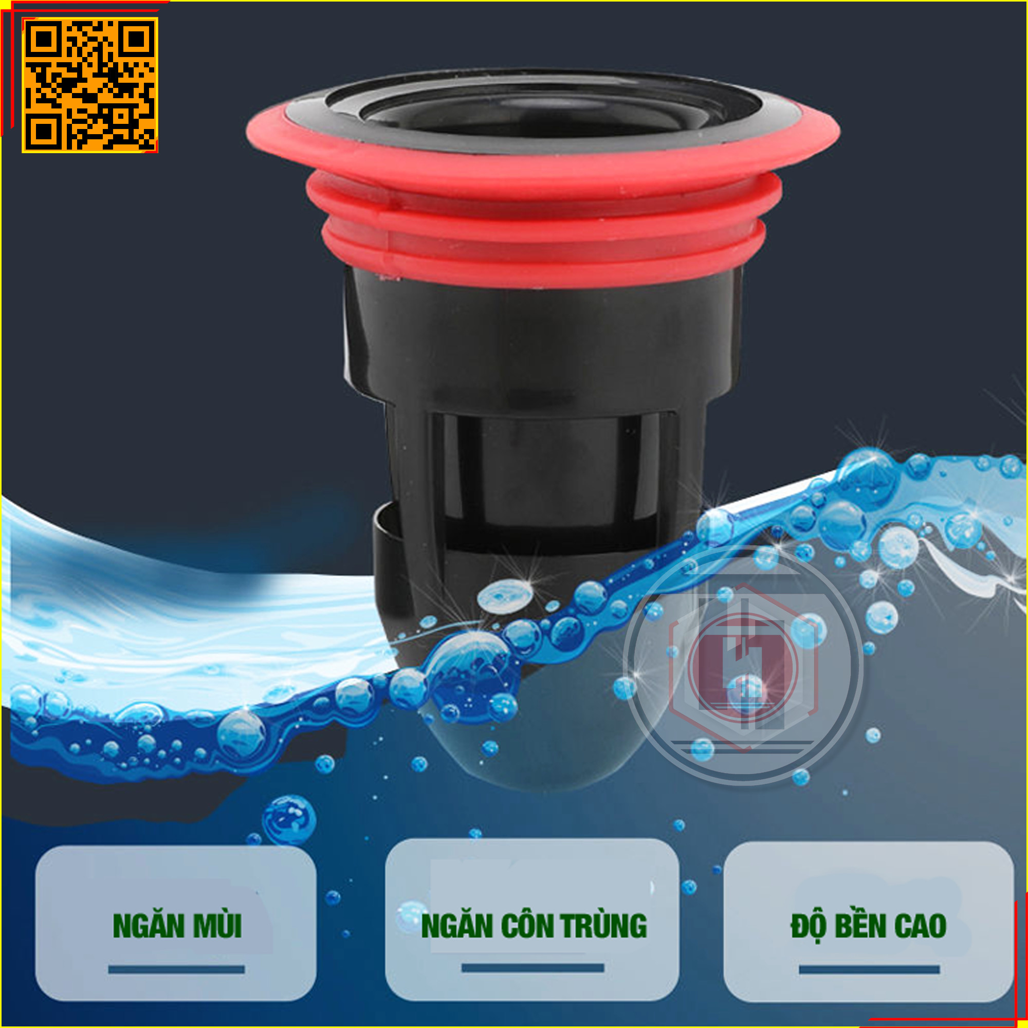 Nắp Chống Mùi Hôi Cống HT SYS - Ngăn Mùi Thoát Sàn, Ngăn Côn Trùng, Chống Trào Ngược - Không Cản Trở Dòng Chảy - Phù Hợp Với Lỗ Thoát Sàn Từ 3.8cm Đến 5cm