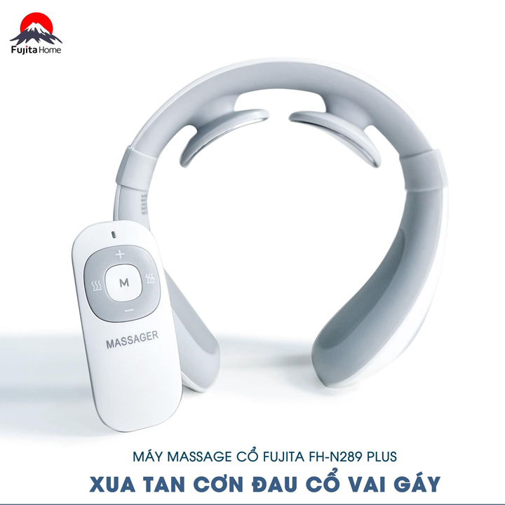 Máy massage cổ FUJITA FH-N289 PLUS thông minh tiện ích thiết kế dễ sử dụng, bền đẹp, phù hợp cho người đau mỏi vai gáy, hoa mắt chóng mặt