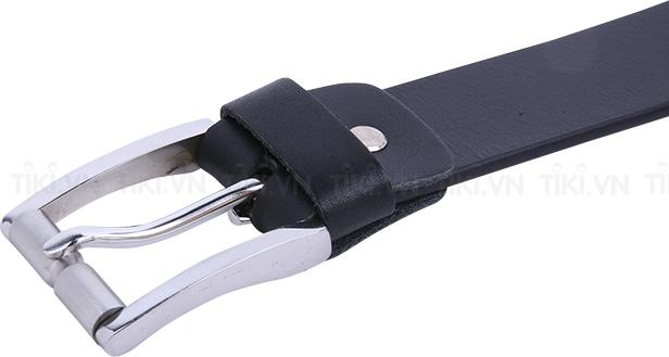 Dây nịt nam da bò đầu khóa Inox kim xỏ lỗ SUNPOLO BELT03