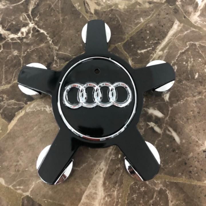 Logo chụp mâm, lazang bánh xe Audi đường kính 135mm A6Q5135: Dùng cho các loại xe: A6 A6L A4 A4L A5 A7 S5 Q3 Q5 RS