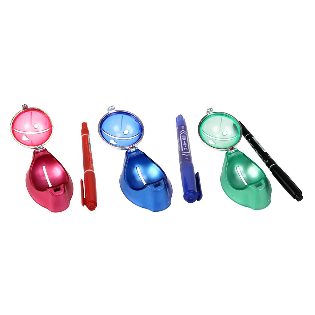 Golf Ball Liner Marking, Alignment Putting Tool Ball Marker Clip with Marker Pen Sports Training Accessories