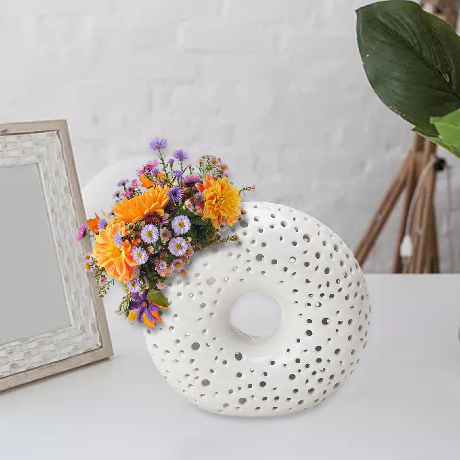 Ceramic Flower Vase Decors Flower Pot Bedroom Floral Arrangements Minimalist