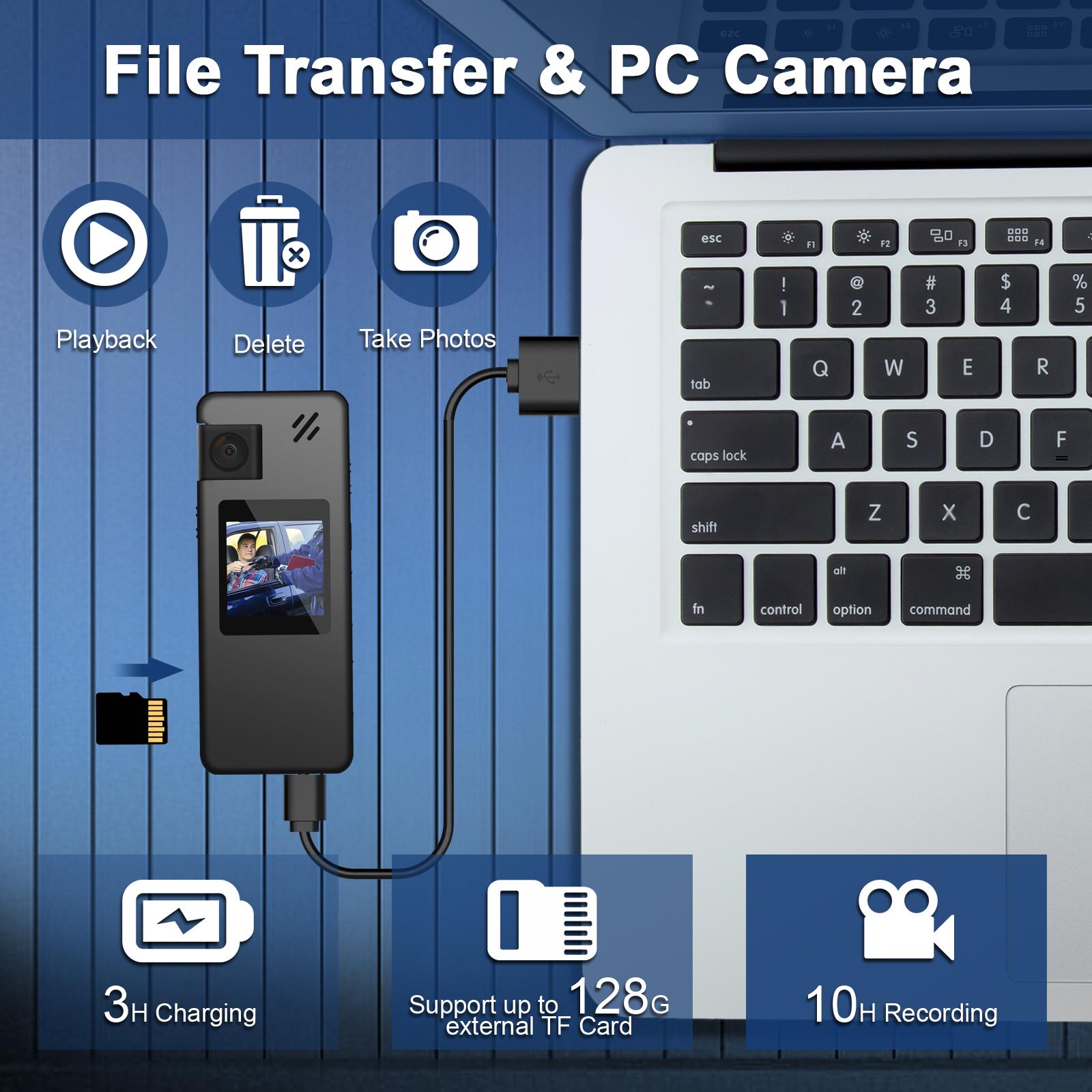 Yaergor A32 Full 1080p Máy ảnh mini Video kỹ thuật số Video Cody Vòng lặp ghi hình thu nhỏ Gói máy quay nhỏ: với thẻ TF 128G