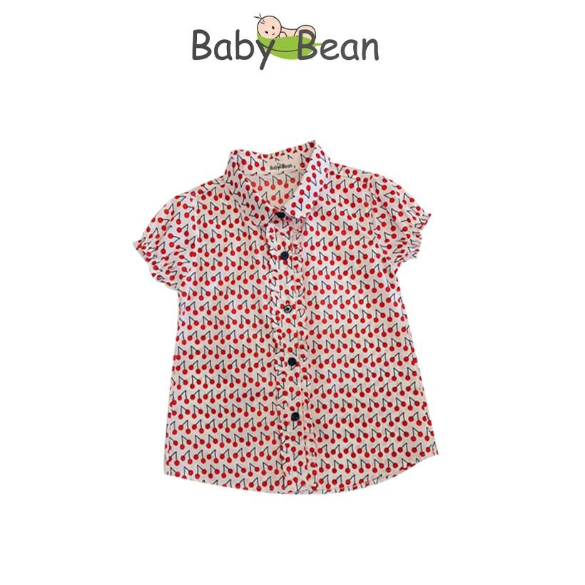 Áo Sơ Mi Cotton Chấm Bi & Họa Tiết bé gái BabyBean