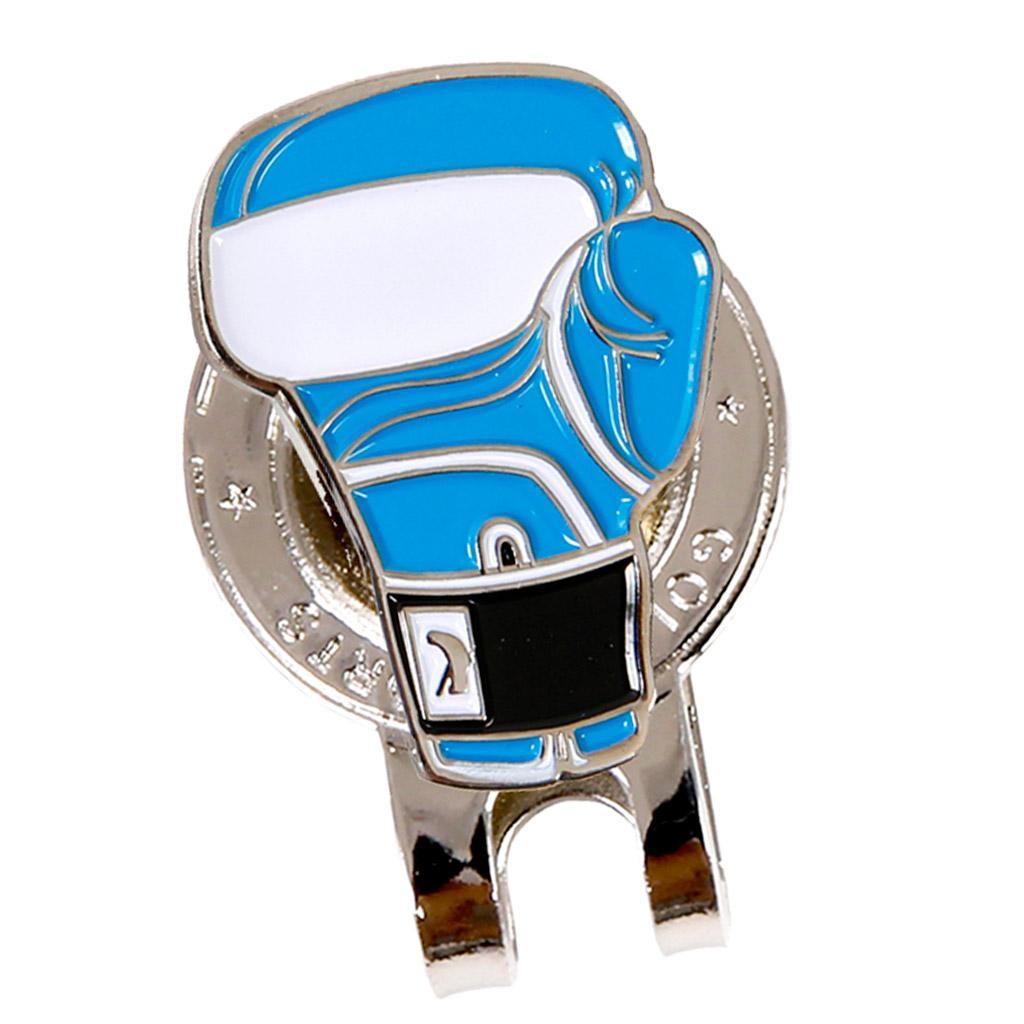2-5pack Golf Hat Clip with Detachable Magnetic Golf Ball Marker Glove Pattern
