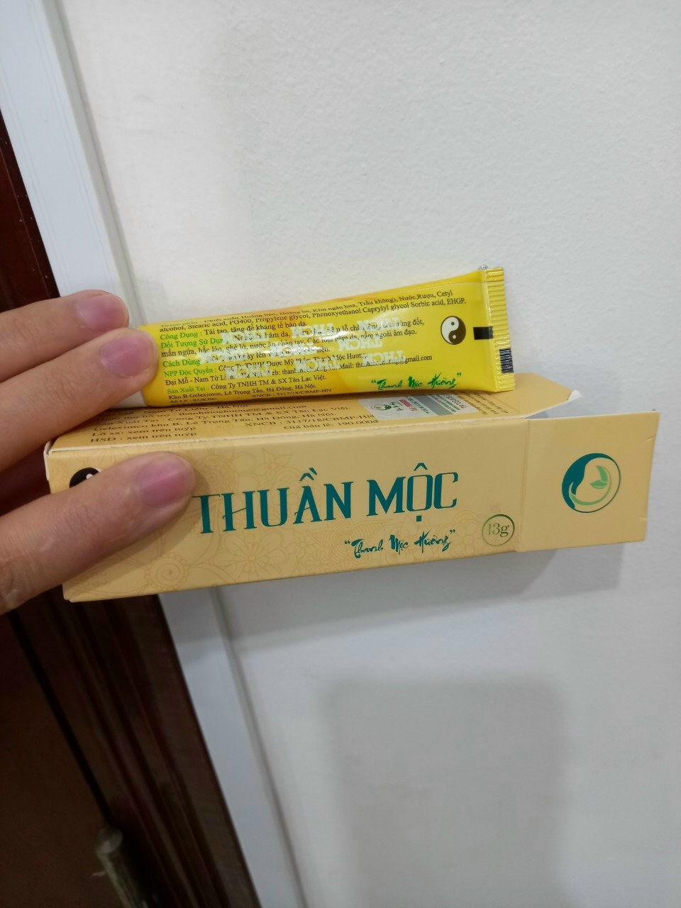 Kem bôi da Thuần Mộc giảm mẩn ngứa - Tặng Kèm 1 Gói Trà Túi Lọc Wonmom