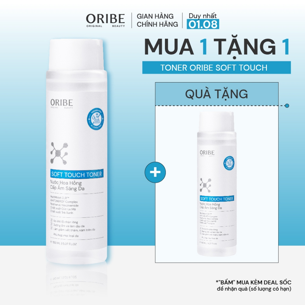 Toner cấp ẩm phục hồi da Oribe Soft Touch sáng da se khít lỗ chân lông 150ml