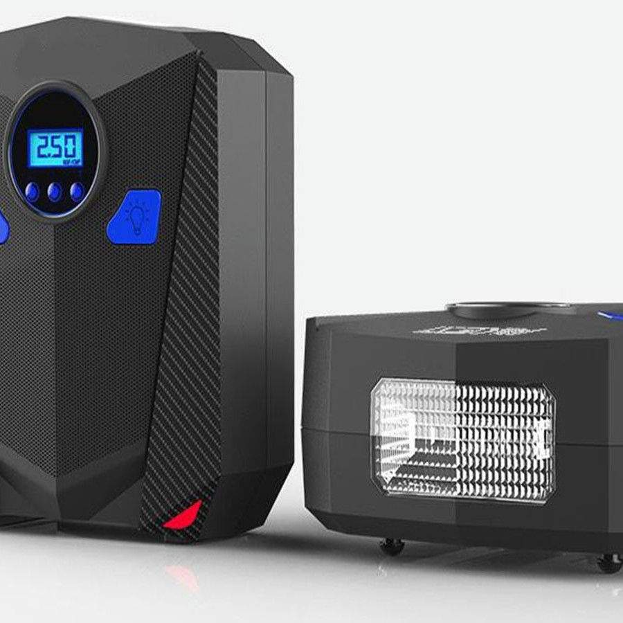 Bơm Lốp Ô tô, bơm lốp điện tử có hiển thị màn hình led và đèn led