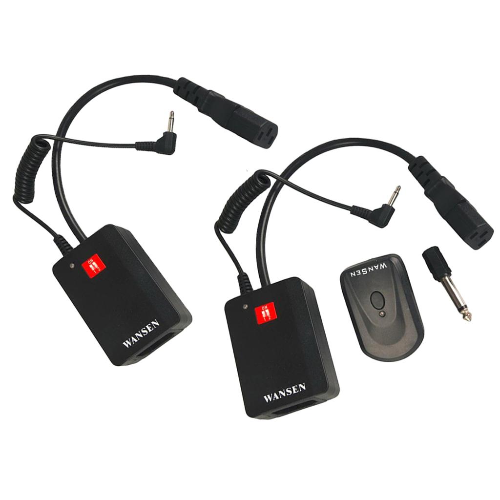 WS AC-04 4CH Wireless Radio Studio Flash Trigger + 2 Receivers for Strobe